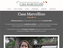 Tablet Screenshot of casamarcellino.com